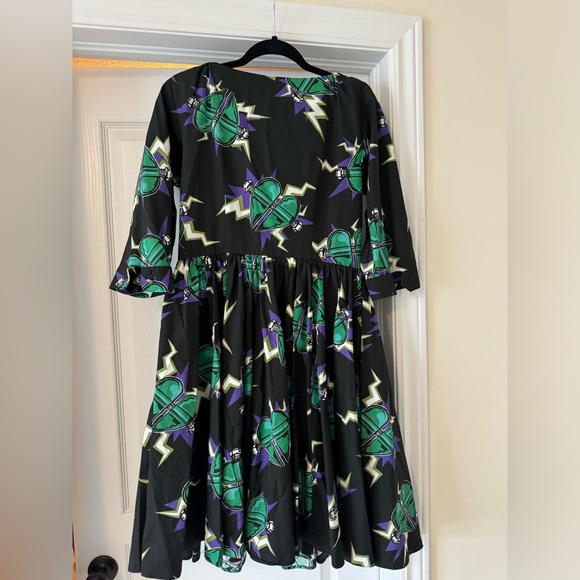 PRADA midi dress black with hearts - Picture 8 of 11